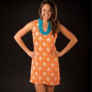 🏝Tracy Negoshian Heart of Palm Dress Size Small🏝